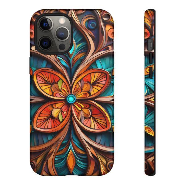 Wood Grain Flower iPhone | Samsung | Samsung Galaxy | Google Pixel - Cell Phone Tough Cases - Image 35