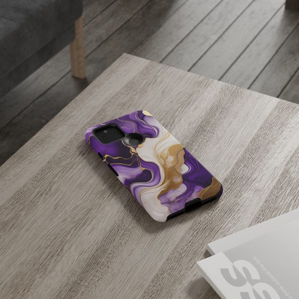 Purple and Gold 2 iPhone | Samsung | Samsung Galaxy | Google Pixel - Cell Phone Tough Cases - Image 62