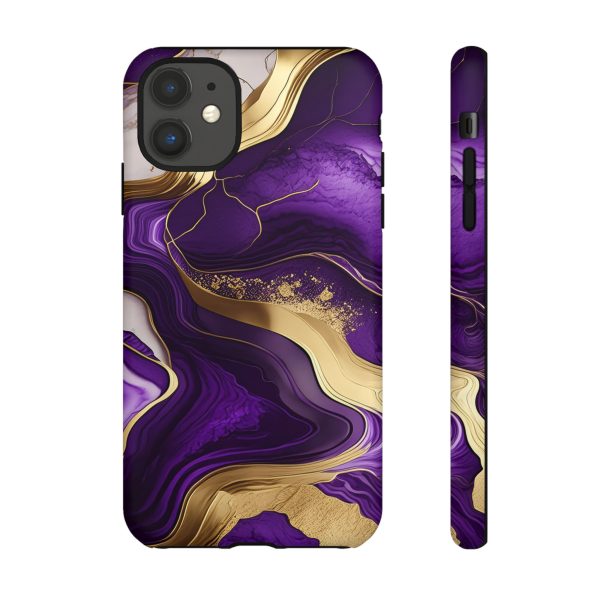 Purple and Gold iPhone | Samsung | Samsung Galaxy | Google Pixel - Cell Phone Tough Cases - Image 20