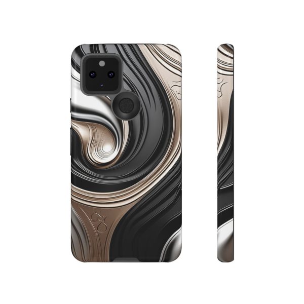 Black and Gold iPhone | Samsung | Samsung Galaxy | Google Pixel - Cell Phone Tough Cases - Image 61