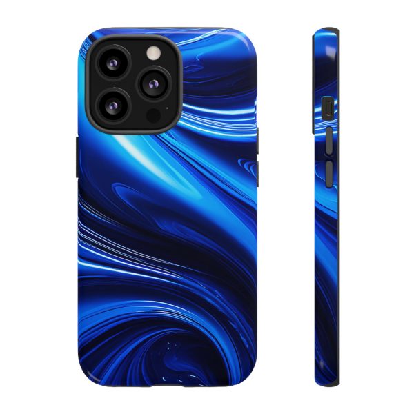 Royal Blue Wave iPhone | Samsung | Samsung Galaxy | Google Pixel - Cell Phone Tough Cases - Image 41