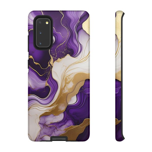 Purple and Gold 2 iPhone | Samsung | Samsung Galaxy | Google Pixel - Cell Phone Tough Cases - Image 25