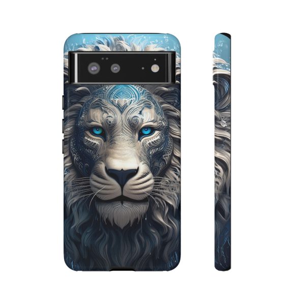 Blue Lion Art iPhone | Google Pixel - Cell Phone Tough Cases - Image 42