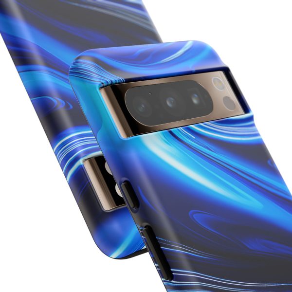 Royal Blue Wave iPhone | Samsung | Samsung Galaxy | Google Pixel - Cell Phone Tough Cases - Image 221