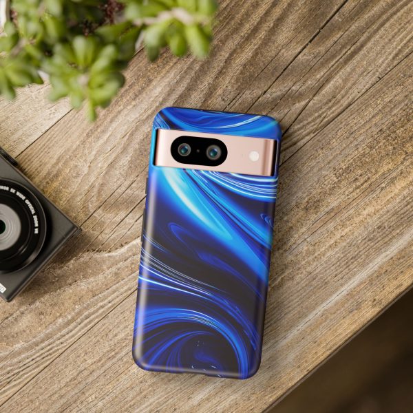 Royal Blue Wave iPhone | Samsung | Samsung Galaxy | Google Pixel - Cell Phone Tough Cases - Image 234