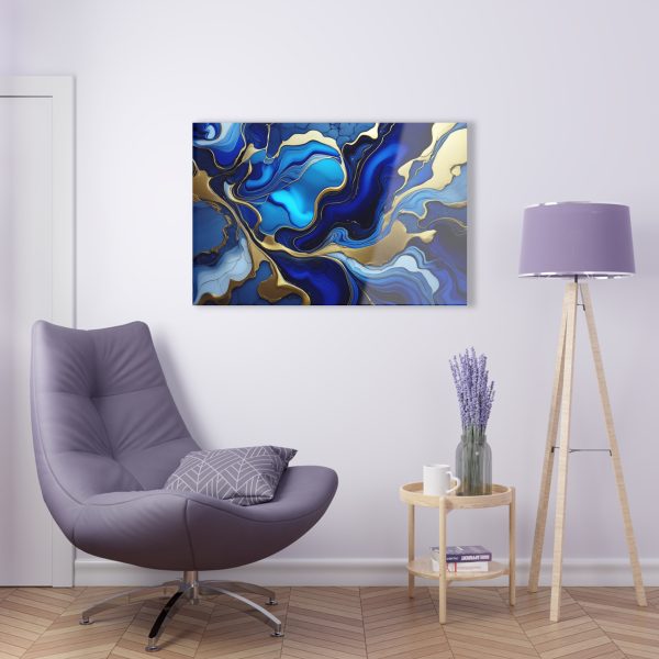 Royal Blue and Gold Acrylic Prints - Image 25