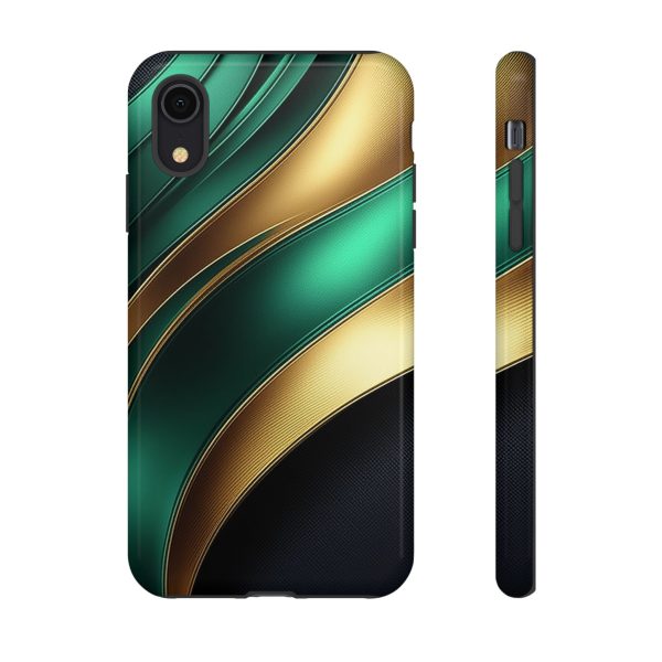 Green and Gold iPhone | Samsung | Samsung Galaxy | Google Pixel - Cell Phone Tough Cases - Image 7