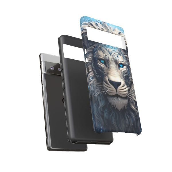 Blue Lion Art iPhone | Google Pixel - Cell Phone Tough Cases - Image 92