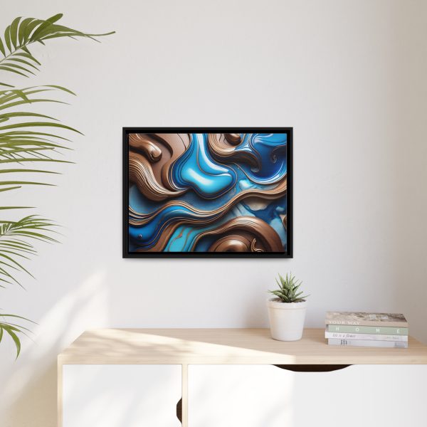 Abstract Wood Matte Canvas, Black Frame - Image 19