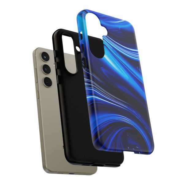 Royal Blue Wave iPhone | Samsung | Samsung Galaxy | Google Pixel - Cell Phone Tough Cases - Image 203