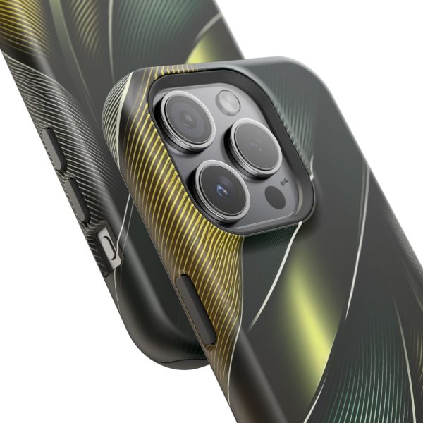 Green and Yellow Carbon Custom Magnetic Tough Case for iPhone - Dual Layer Protection with MagSafe® Compatibility - Matte or Glossy Finish - Image 98