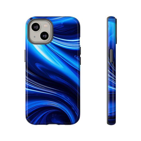 Royal Blue Wave iPhone | Samsung | Samsung Galaxy | Google Pixel - Cell Phone Tough Cases - Image 89