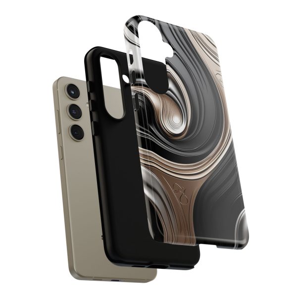 Black and Gold iPhone | Samsung | Samsung Galaxy | Google Pixel - Cell Phone Tough Cases - Image 198