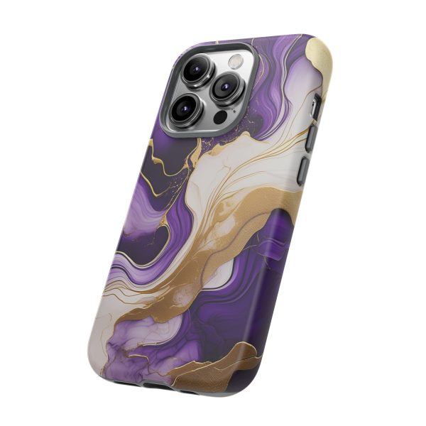 Purple and Gold 2 iPhone | Samsung | Samsung Galaxy | Google Pixel - Cell Phone Tough Cases - Image 102