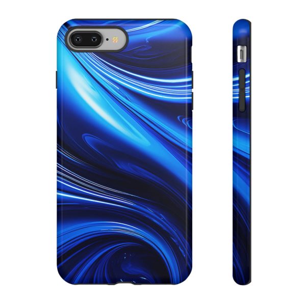 Royal Blue Wave iPhone | Samsung | Samsung Galaxy | Google Pixel - Cell Phone Tough Cases - Image 3