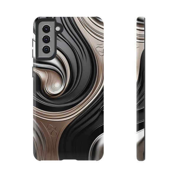 Black and Gold iPhone | Samsung | Samsung Galaxy | Google Pixel - Cell Phone Tough Cases - Image 53