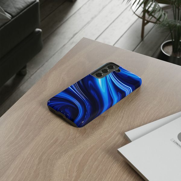 Royal Blue Wave iPhone | Samsung | Samsung Galaxy | Google Pixel - Cell Phone Tough Cases - Image 78