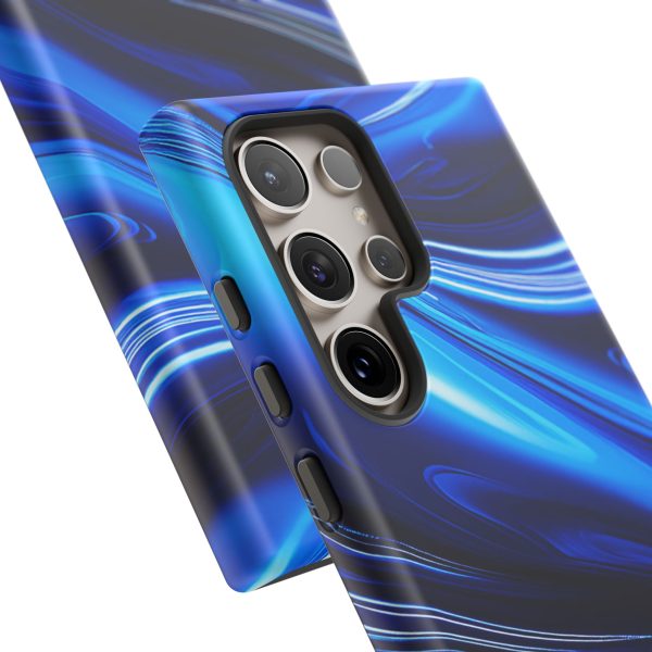 Royal Blue Wave iPhone | Samsung | Samsung Galaxy | Google Pixel - Cell Phone Tough Cases - Image 211