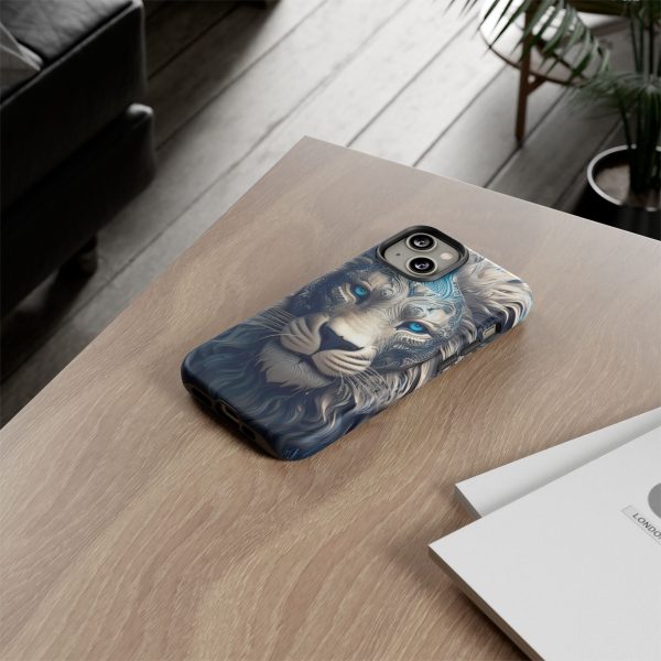 Blue Lion Art iPhone | Google Pixel - Cell Phone Tough Cases - Image 49