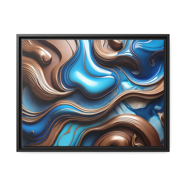 Abstract Wood Matte Canvas, Black Frame - Image 17