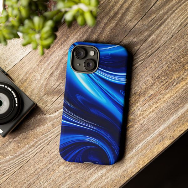 Royal Blue Wave iPhone | Samsung | Samsung Galaxy | Google Pixel - Cell Phone Tough Cases - Image 166