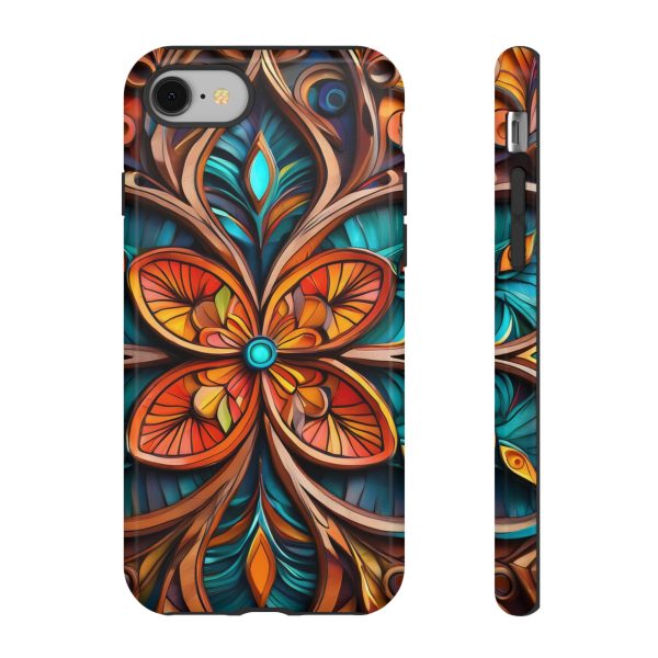 Wood Grain Flower iPhone | Samsung | Samsung Galaxy | Google Pixel - Cell Phone Tough Cases