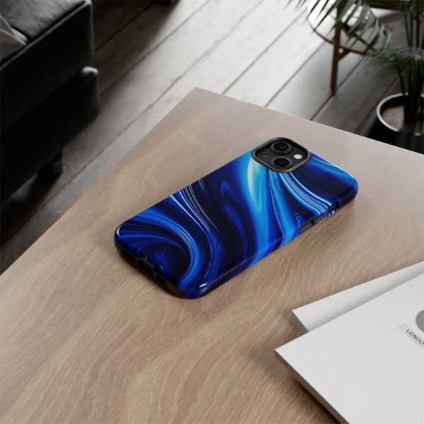 Royal Blue Wave iPhone | Samsung | Samsung Galaxy | Google Pixel - Cell Phone Tough Cases - Image 108