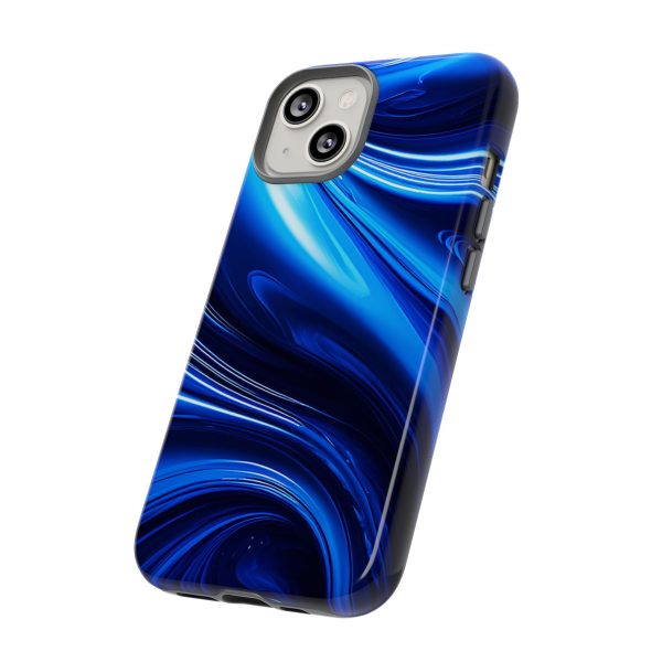 Royal Blue Wave iPhone | Samsung | Samsung Galaxy | Google Pixel - Cell Phone Tough Cases - Image 90