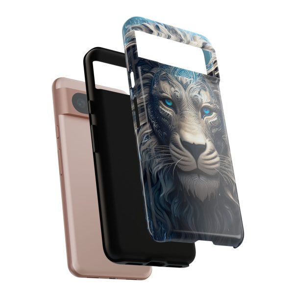 Blue Lion Art iPhone | Google Pixel - Cell Phone Tough Cases - Image 131