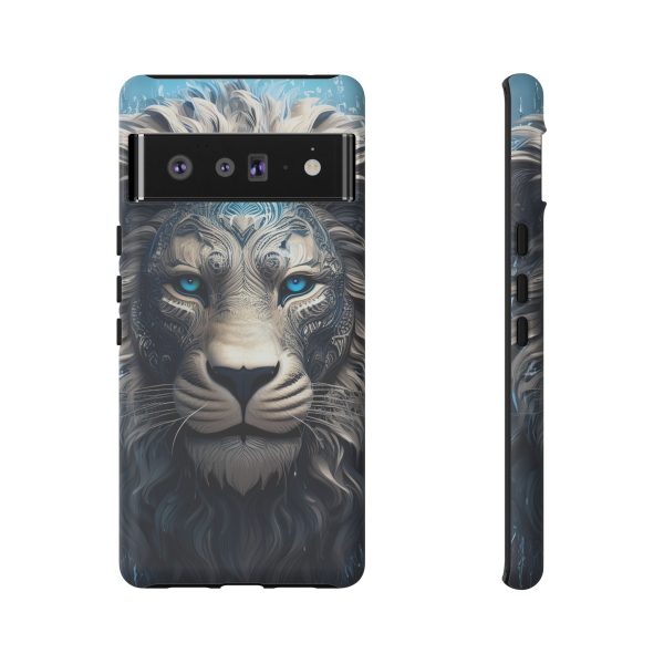 Blue Lion Art iPhone | Google Pixel - Cell Phone Tough Cases - Image 90