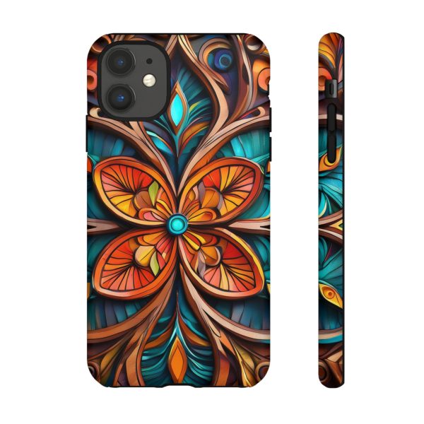 Wood Grain Flower iPhone | Samsung | Samsung Galaxy | Google Pixel - Cell Phone Tough Cases - Image 20