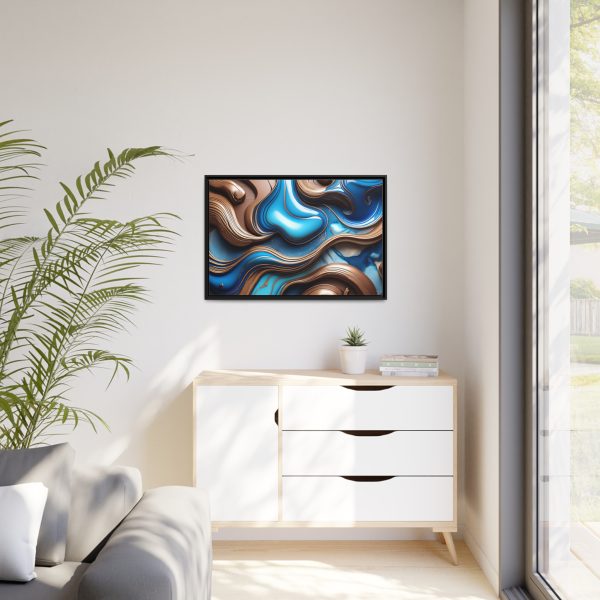 Abstract Wood Matte Canvas, Black Frame - Image 31