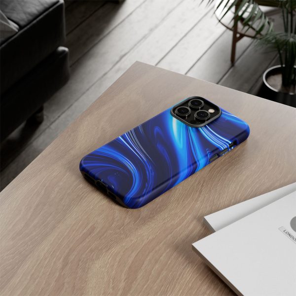 Royal Blue Wave iPhone | Samsung | Samsung Galaxy | Google Pixel - Cell Phone Tough Cases - Image 120