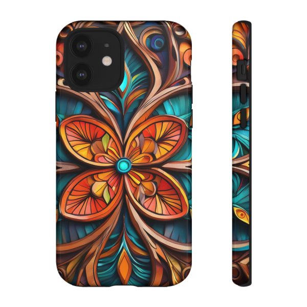 Wood Grain Flower iPhone | Samsung | Samsung Galaxy | Google Pixel - Cell Phone Tough Cases - Image 31