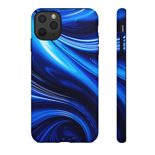 Royal Blue Wave iPhone | Samsung | Samsung Galaxy | Google Pixel - Cell Phone Tough Cases - Image 24