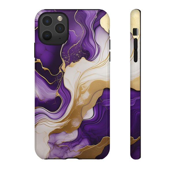 Purple and Gold 2 iPhone | Samsung | Samsung Galaxy | Google Pixel - Cell Phone Tough Cases - Image 23