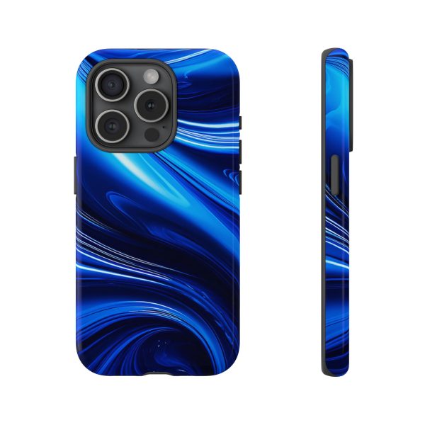 Royal Blue Wave iPhone | Samsung | Samsung Galaxy | Google Pixel - Cell Phone Tough Cases - Image 173