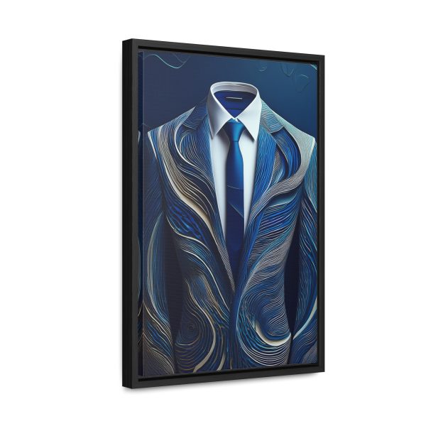 Blue Suit Art Gallery Canvas Wraps, Vertical Frame - Image 2