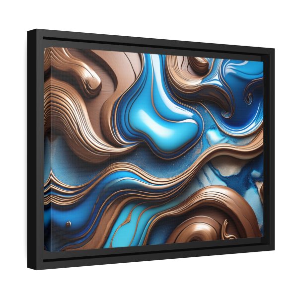 Abstract Wood Matte Canvas, Black Frame - Image 10