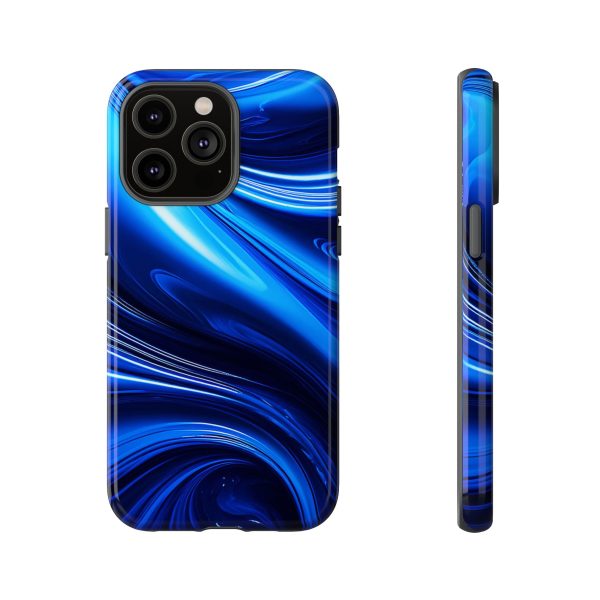 Royal Blue Wave iPhone | Samsung | Samsung Galaxy | Google Pixel - Cell Phone Tough Cases - Image 113