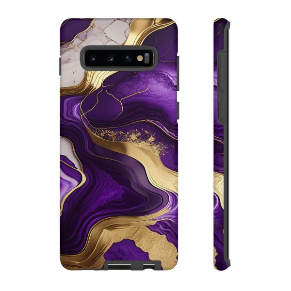 Purple and Gold iPhone | Samsung | Samsung Galaxy | Google Pixel - Cell Phone Tough Cases - Image 17