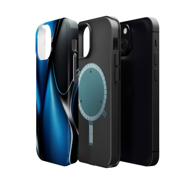 Blue Carbon Custom Magnetic Tough Case for iPhone - Dual Layer Protection with MagSafe® Compatibility - Matte or Glossy Finish - Image 52