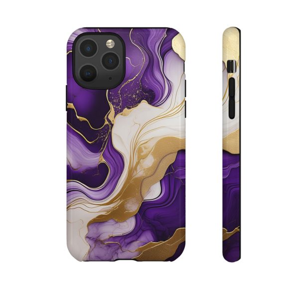 Purple and Gold 2 iPhone | Samsung | Samsung Galaxy | Google Pixel - Cell Phone Tough Cases - Image 21