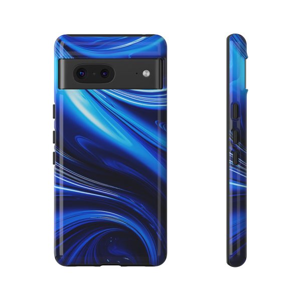 Royal Blue Wave iPhone | Samsung | Samsung Galaxy | Google Pixel - Cell Phone Tough Cases - Image 145