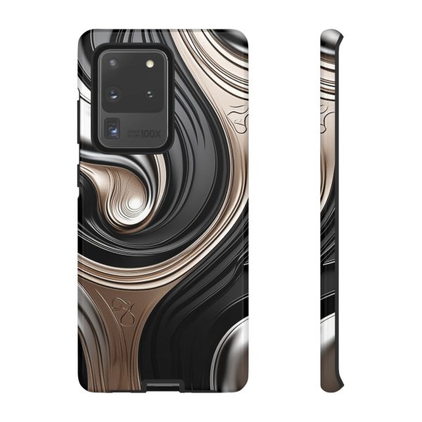 Black and Gold iPhone | Samsung | Samsung Galaxy | Google Pixel - Cell Phone Tough Cases - Image 27