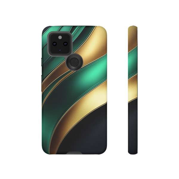 Green and Gold iPhone | Samsung | Samsung Galaxy | Google Pixel - Cell Phone Tough Cases - Image 63