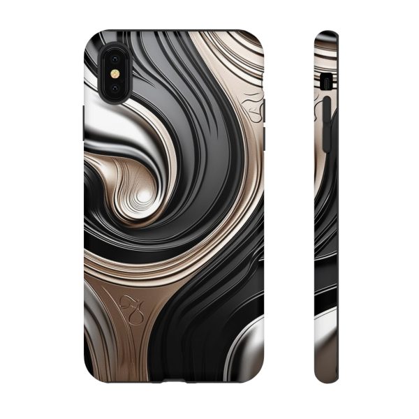 Black and Gold iPhone | Samsung | Samsung Galaxy | Google Pixel - Cell Phone Tough Cases - Image 12