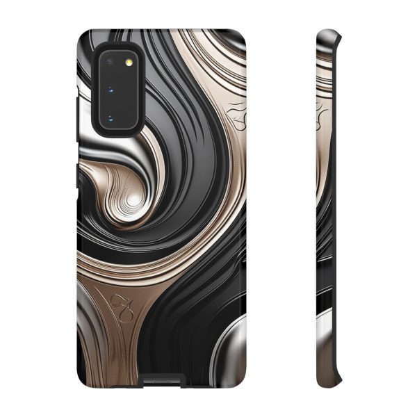 Black and Gold iPhone | Samsung | Samsung Galaxy | Google Pixel - Cell Phone Tough Cases - Image 25