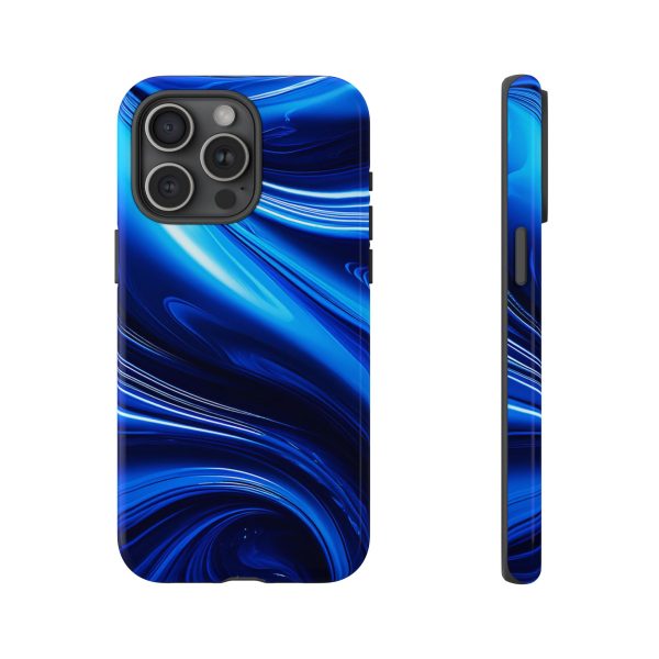 Royal Blue Wave iPhone | Samsung | Samsung Galaxy | Google Pixel - Cell Phone Tough Cases - Image 179