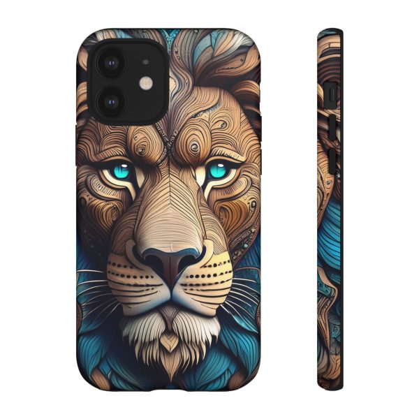 Wood Lion Art iPhone | Google Pixel - Cell Phone Tough Cases - Image 20